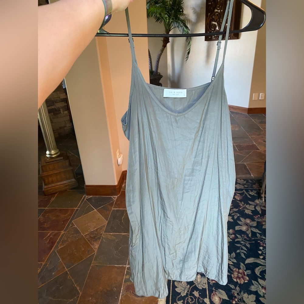 Lola & Sophie Satin Tank Dress
